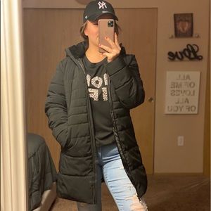 Black SwissTech Puffer Jacket